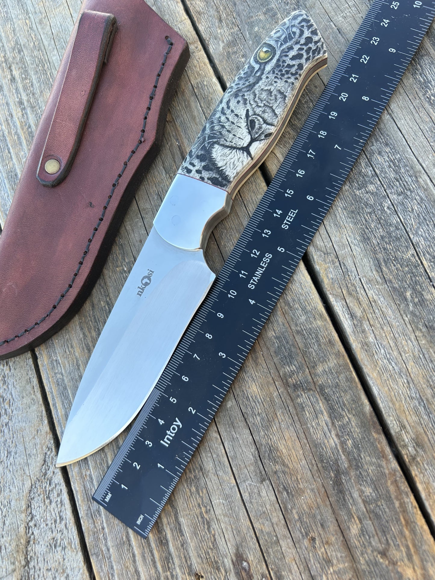 Nkosi - Leopard Scrimshaw